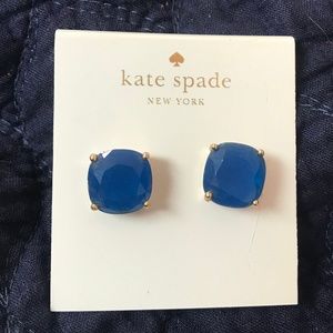 Kate Spade stud earrings royal blue